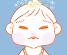 赤ちゃん✕花のイラスト作成します アイコンなどに使用できるアイコンを作成します。 イメージ1