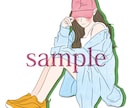 オシャレで可愛い女の子イラストを描きます お洒落なイラストで彩りをプラスしませんか。 イメージ3