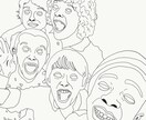 なんかクセになるちょいキモアイコン、キモ画描きます SNSのアイコンやスタンプ代わりに。ちょいキモイラストです。 イメージ2