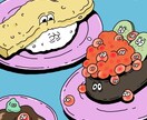 あなたの為の、オリジナルのイラストを描きます シュールなテイストでオリジナルのイラストを描いています。 イメージ1