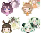 幅広い用途◎ミニキャラ・マスコットイラスト描きます 1.5〜3頭身ミニキャラ/マスコット/キャラデザなど イメージ9