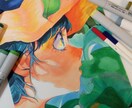 商用可| 可愛いSNSアイコン・ヘッダーを描きます アナログで温かみのあるアイコン・ヘッダーを仕上げます。 イメージ9