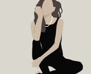思い出の写真をイラストにします 海外風シルエットアートでお描きします イメージ3