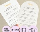 デザインセミオーダーでメニュー表作成します 用紙や形、色はお選びいただけます！ イメージ1