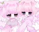 アイコンや1枚絵、夢絵など描きます 細かい背景と女の子が得意♡ゆめかわ〜病み系やゴシックまで◎ イメージ2