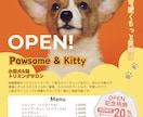 ペット関連のチラシ・フライヤーのデザインをします 店舗の認知・集客やキャンペーンを検討されている方へ イメージ1