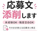 転職・副業・バイトの応募文を添削します 未経験・職歴空白・在宅ワーク初心者の方の文章を一緒に整えます イメージ1