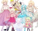 立ち絵制作します キラキラの目のかわいい絵柄の立ち絵を制作します！ イメージ3