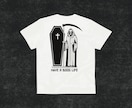 オリジナルTシャツやグッズ等デザインします インクの手描き感のあるイラストで表現します イメージ2