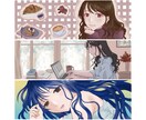 大人っぽく可愛いアイコン・ヘッダー描きます X、インスタなど様々な用途でお使いいただけます☆ イメージ3