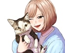 動物と一緒のアイコン描きます 修正何度でもOK！ペットとのイラストにピッタリ！ イメージ2