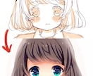 あなたのラフを線画、着色しますます 時間がない方や線画、色塗りが得意でない方へ…！ イメージ1