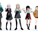 多様な色彩と躍動感のあるイラストを制作します 立ち絵の作成、キャラクターデザインはお任せください。 イメージ4