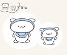 商用OK！グッズ向けゆるかわキャラクター制作します 覚えてもらえる！使いやすいミニキャラ製作！ イメージ3