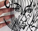 アートタッチの切り絵であなたを描きます 美しいデザインであなたもアート作品に♪ イメージ1