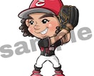 野球イラスト専門⚾️可愛い野球イラスト描きます ピッチング•バッティング•守備ポーズなんでもOKです！ イメージ4