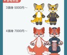 動物キャライラスト制作します デフォルメから頭身までお好みのスタイルで制作します イメージ3