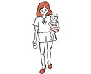 ゆるくておしゃれな似顔絵イラスト描きます 9月末までお試し価格⭕️やさしいデフォルメ似顔絵描きます イメージ2