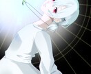 1枚絵を作成します 顔〜上半身のイラストを作成します！ イメージ2