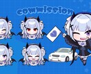 ちょこんと可愛いミニキャラ描きます 初めてのご依頼でも安心◎ゆるくて可愛いミニキャラ制作します イメージ2
