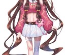 修正無制限！可愛い女性キャラクターデザイン描きます 鮮やかな塗りが得意！細かい装飾にもこだわった女の子を描きます イメージ1