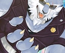 獣人・ケモノ専門/SNS・動画イラスト描きます TRPGやMVにも！　獣人の厚塗り・マーカー調の一枚絵 イメージ5