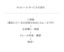 即日納品可！ご希望に沿ってトレースします ジュエリーで培った細やかで丁寧な対応！PCが苦手な方もどうぞ イメージ2