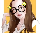 Twitterやインスタアイコン用イラスト描きます おしゃれで落ち着きのあるそして透明感のあるイラストを イメージ9