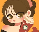 シンプルでかわいいイラスト作成します 落ち着いた雰囲気と愛らしさがあるイラストを イメージ1