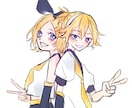 創作・版権等ご希望のイラスト描きます 創作・版権・夢絵・カプ絵受け付けてます！ イメージ4