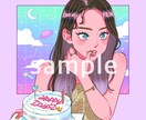 最短2日 ！コスパ最強！レトロポップ似顔絵描きます 配信用、SNSアイコンやお友達へのプレゼントに！ イメージ6