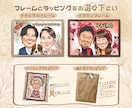 贈り物に特別な１枚を。優しい似顔絵お描きします 長寿祝い、結婚式、誕生日、記念日、送別会…ギフトに似顔絵を！ イメージ9