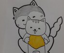 優しいほっこり手書きイラスト書きます 色々な動物や可愛いペットの記念になる一枚を。 イメージ6