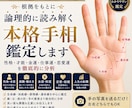 写真1枚で“本質・才能・金運”を徹底手相鑑定します 線・丘・指の形から論理的に読み解く分析型鑑定スタイルです。 イメージ1