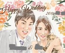 ウェルカムボード、ウェディング似顔絵つくります あたたかい雰囲気のウェルカムボードを作りたい方にオススメ！ イメージ2