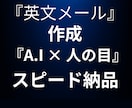 英文メール作成・翻訳｜AI×人の目で即納ます AI×人の目で英文を即納！ビジネス安心 イメージ1