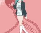 レトロな雰囲気の人物イラストを制作します SNSアイコン・動画・挿絵などで個性を出したい方へ イメージ5