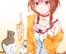 人物のイラストを描きます 背景も付けられます．動画サムネイルやアイコン画像、その他 イメージ3