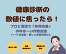 健康診断で焦る方へ！プロと体質改善の作戦会議します 説教なし！プロトレーナーが関西弁で健康の悩みを聞きます イメージ1