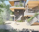 お手軽価格で高品質の外観パースをおつくりします 高品質で印象的な建築CGパースを作成します イメージ1