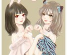 イラスト/アイコン/ヘッダーなど描きます あなただけのかわいいオリジナル女の子キャラ描きます イメージ9