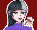POPで可愛い似顔絵描きます SNSアイコン、個人用、プレゼントにもオススメ！ イメージ1