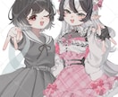 彩度低めに可愛いイラスト制作いたします 商用利用込み◎動きのあるイラストが得意です。 イメージ4
