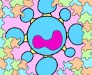 SNS向けの抽象的画アイコンを作成します 抽象的なイラストを作成します。服やアイコンのデザインに！ イメージ7
