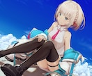 Vtuberキャラデザに一枚絵まで高品質で承ります Vtuber用立ち絵イラストやパーツ分け、配信用サムネ制作も イメージ2