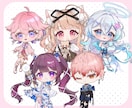 ミニキャラ・デフォルメイラスト描きます 企業実績あり！ドールのような繊細でかわいいイラストを描きます イメージ4