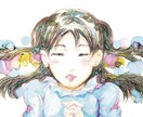 アルコールインク×イラストで彩る唯一無二を作ります 滲む色彩と繊細なイラストが織りなす、あなただけの特別な一枚 イメージ4