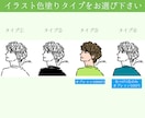 似顔絵名刺◆お名刺◆１００枚納品込みで作成します オシャレな似顔絵イラスト付きのオリジナル名刺デザインです⭐︎ イメージ4