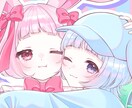 立ち絵、アイコン等イラスト制作します ゆめかわ、やみかわ大得意です！！ イメージ1