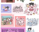 実績100体以上！ゆるいイラストを制作します 商用利用〇 どのようなポーズにも対応しています！ イメージ9